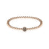 Charismatisch | 18 Karat Roségold | Schwarze Zirkonia-Kristalle | Ausdrucksarmband